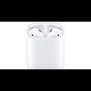 Generation two airpods plus a generation one case